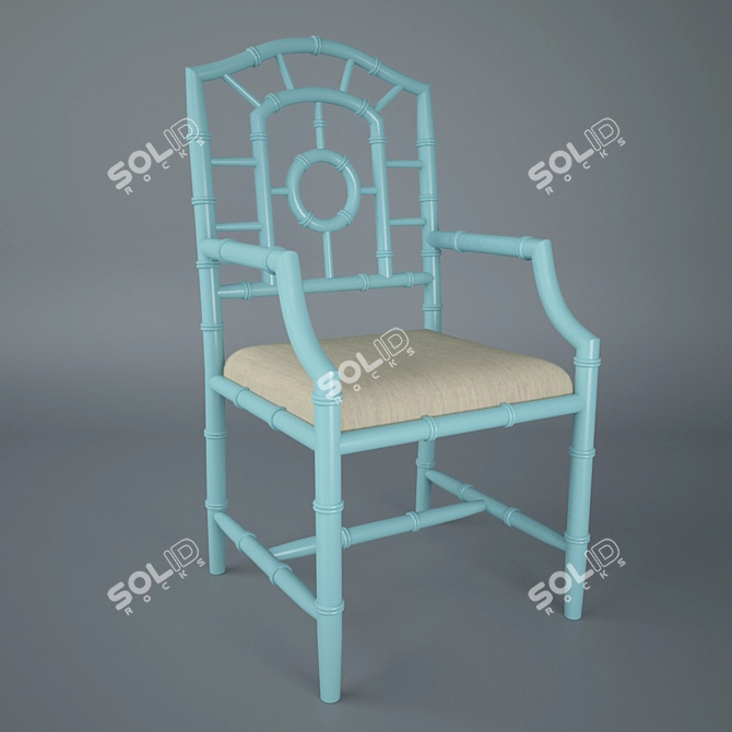 Chloe CHL-555-07 Armchair: Elegant, Versatile, and Stylish 3D model image 1