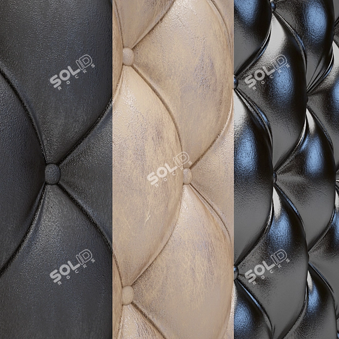 Soft Leather Wall Panel 3D model image 2