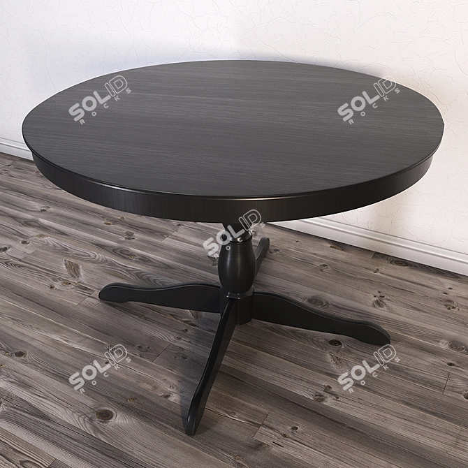 Classic IKEA INGATORP Dining Table 3D model image 1