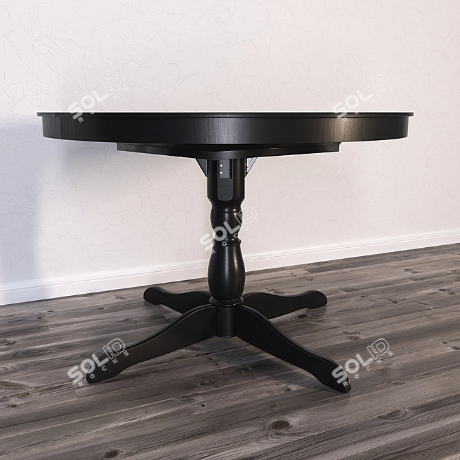 Classic IKEA INGATORP Dining Table 3D model image 2