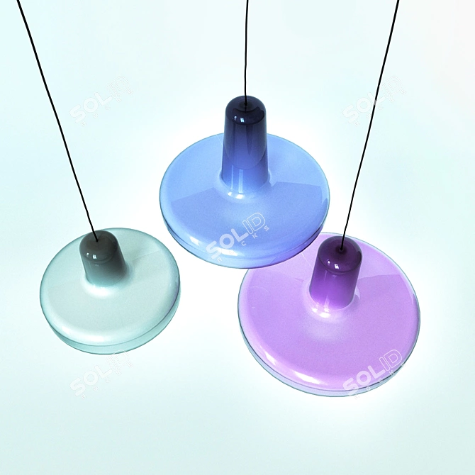 Glass Ceiling Spin Light 3D model image 3