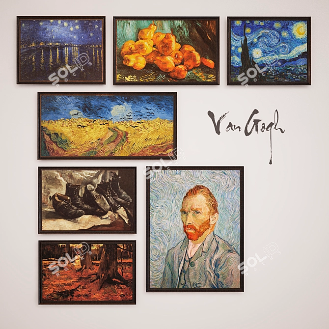 Stunning Van Gogh Art Collection 3D model image 1