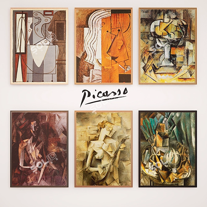 Pablo Picasso Art Collection 3D model image 1