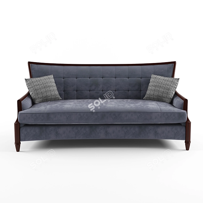 Elegant Neoclassical Sofa: 2000*980*980 3D model image 1