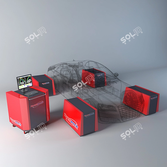 DynaPower Auto Workbench 3D model image 2