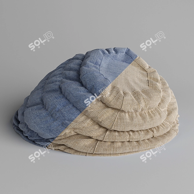 Comfy Bag Chair in Trendy Colors 3D model image 1