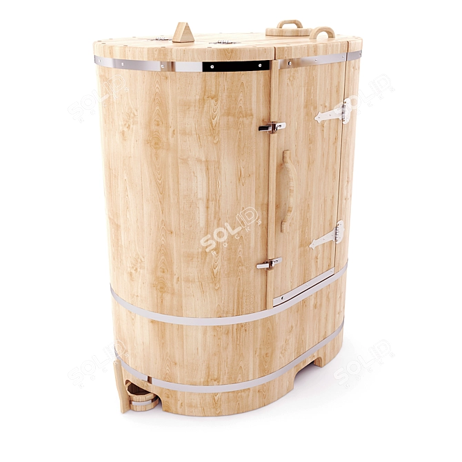 Cedar Oval Fitobochka 3D model image 1