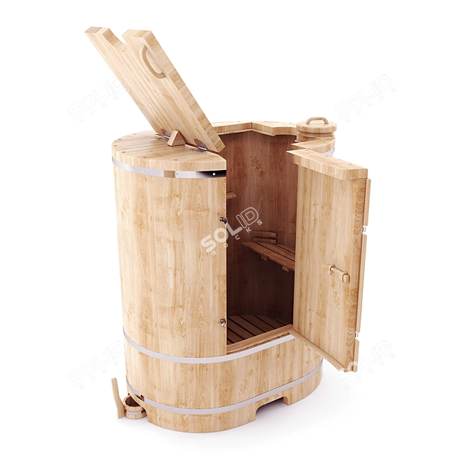 Cedar Oval Fitobochka 3D model image 3