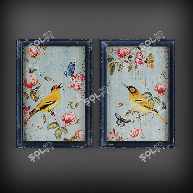 Avian Art Collection 3D model image 1