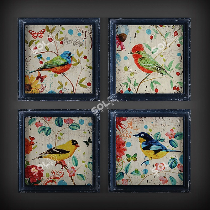 Avian Art Collection 3D model image 2