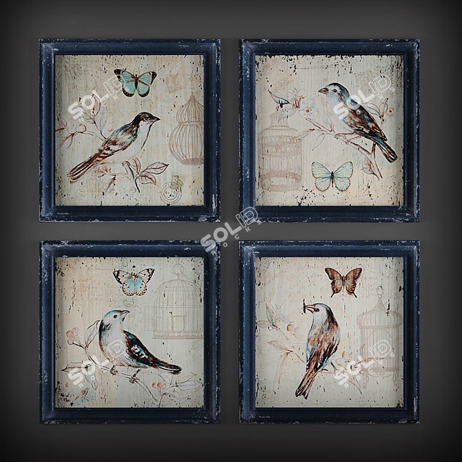 Avian Art Collection 3D model image 3