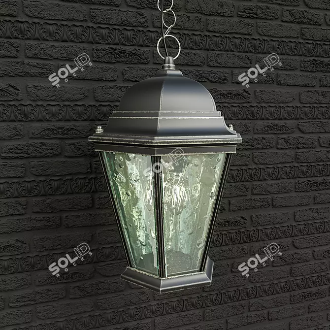 Urban Glow - Stylish Street Lamps 3D model image 1