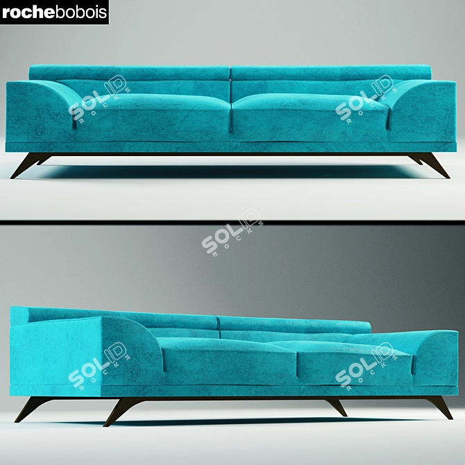 Luxury AZUR Sofa: Ultimate Comfort & Style 3D model image 1