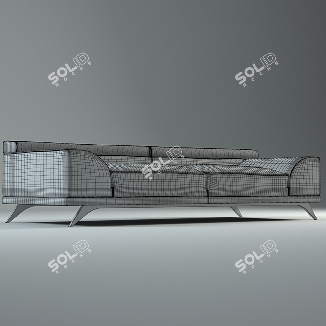 Luxury AZUR Sofa: Ultimate Comfort & Style 3D model image 2