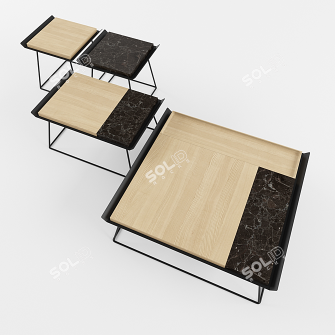 Temple Tables: Sleek Design by Dmitry Kozinenko 3D model image 3