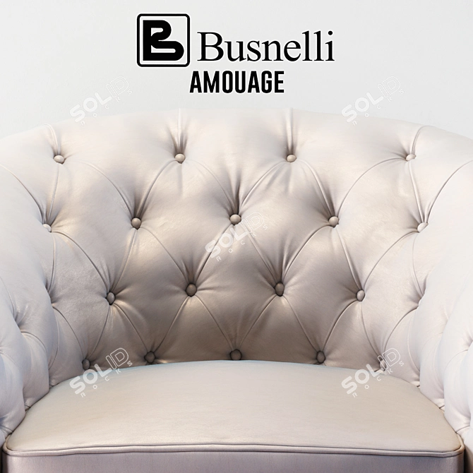 Title: Elevate your Comfort with Busnelli Amouage Armchair 3D model image 2