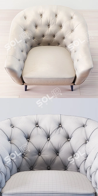 Title: Elevate your Comfort with Busnelli Amouage Armchair 3D model image 3