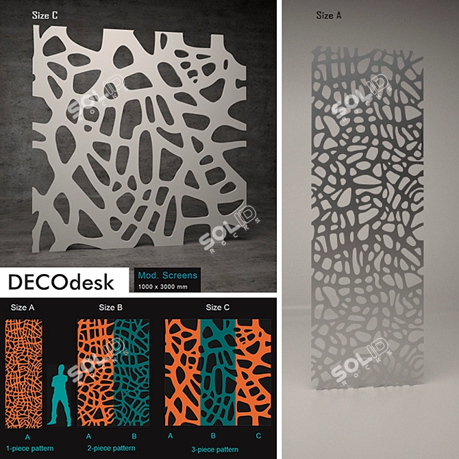 Unique Architectural Lattices - DECOdesk Model Screens 3D model image 1