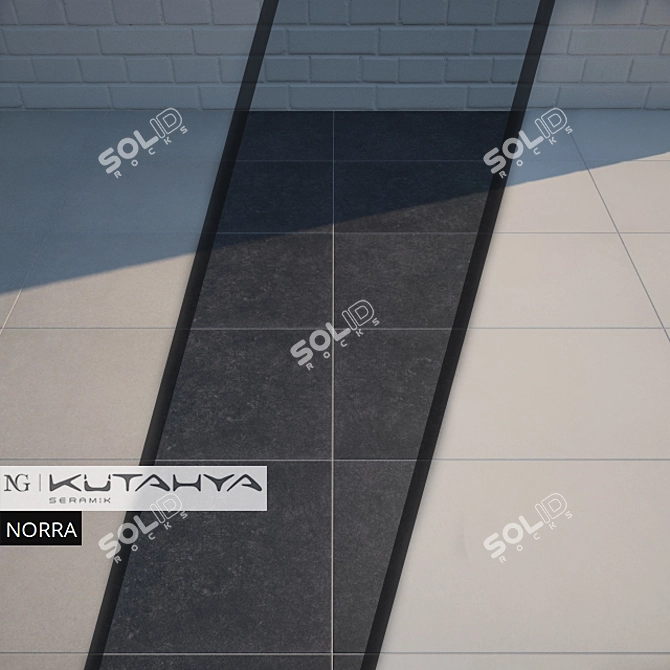 NORRA Rectified Lappato Tiles - Elegant & Versatile 3D model image 1