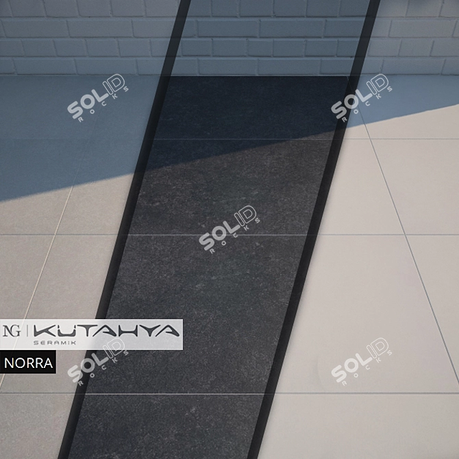 NORRA Rectified Lappato Tiles - Elegant & Versatile 3D model image 2