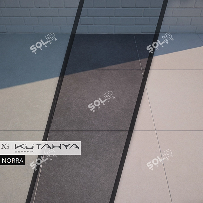 NORRA Rectified Lappato Tiles - Elegant & Versatile 3D model image 3