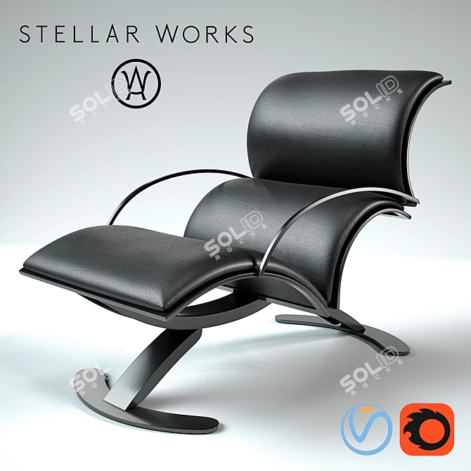 Stylish Signorina Chan Chair: Modern Design 3D model image 1