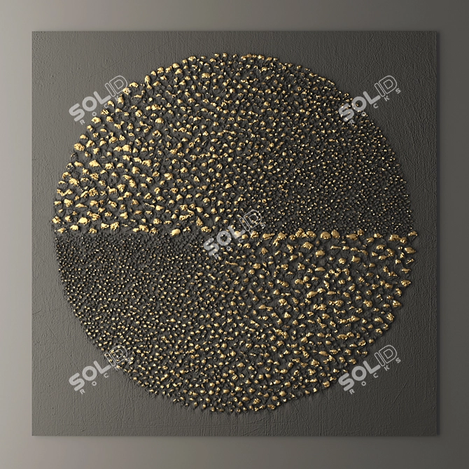 Luxury 3D Wall Panel 3D model image 1