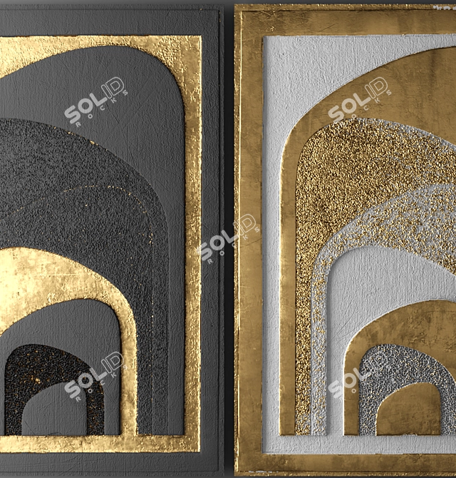 Custom 3D Wall Art: Handcrafted Panel 3D model image 2