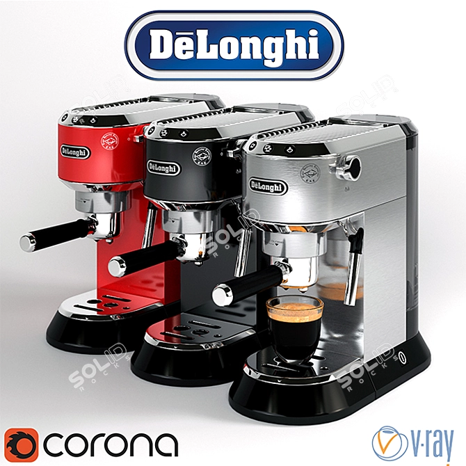 De'Longhi EC680: Sleek and Compact Espresso Machine 3D model image 1