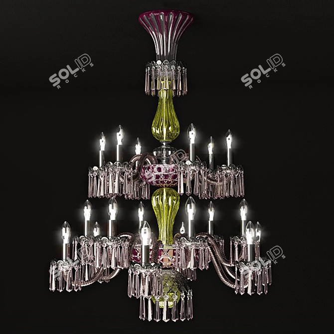  Saint-Louis Arlequin Crystal Vase 3D model image 1