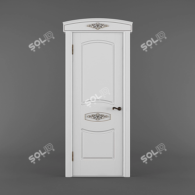 Elegant MDF Door - K-25GB 3D model image 1