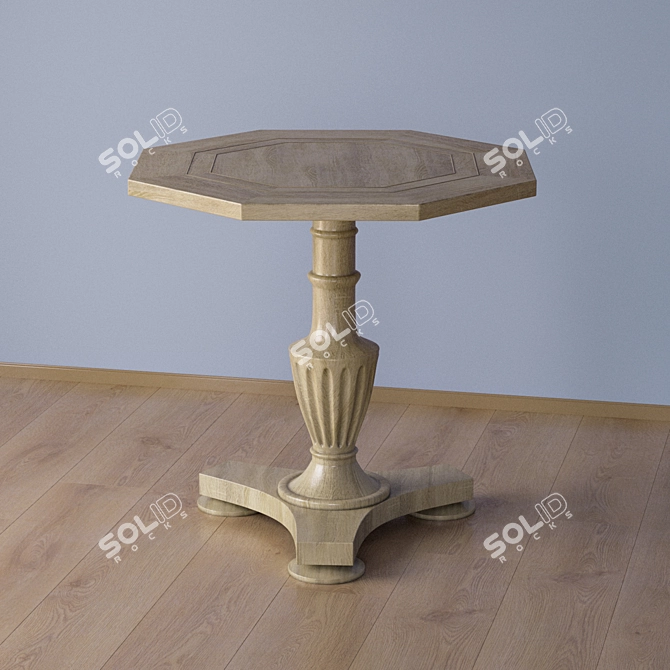 Elegant Coffee Table 3D model image 1