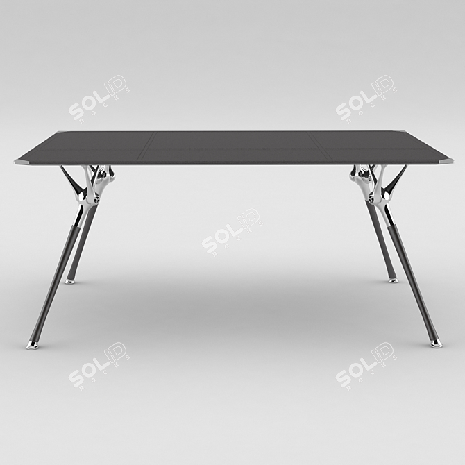 Luxurious Leather-Topped Codutti Genesis Table 3D model image 2