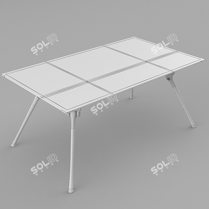 Luxurious Leather-Topped Codutti Genesis Table 3D model image 3