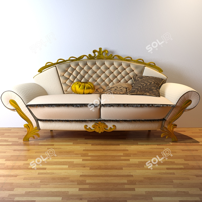 Minimalist Inspired Sofa 3D model image 1
