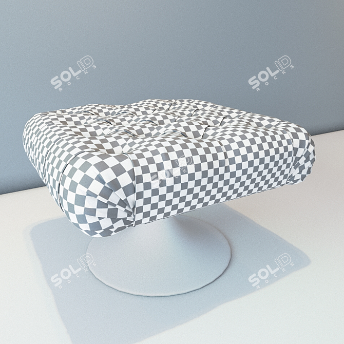  Brazilian Charm: Marie's Corner Ottoman 3D model image 3