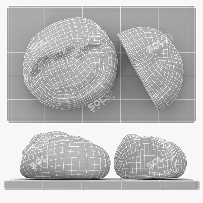 Freshly Baked Delicious Bread 3D model image 2