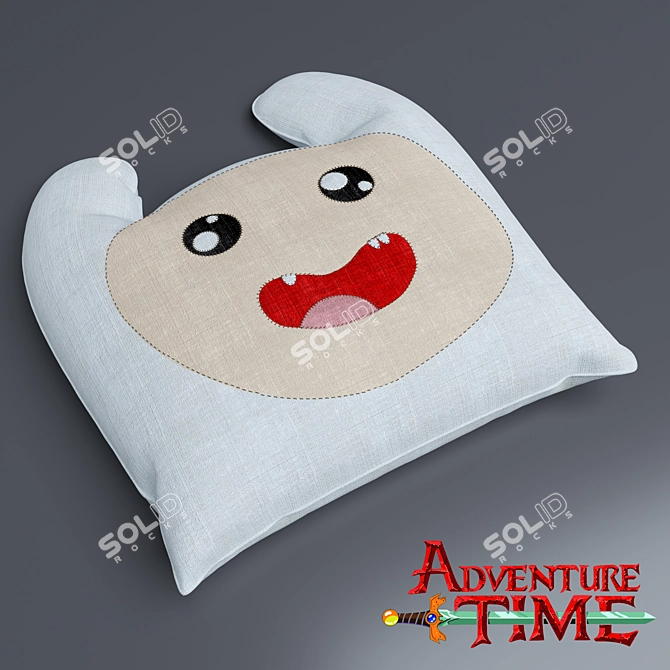 Finn Adventure Time Pillow 3D model image 1