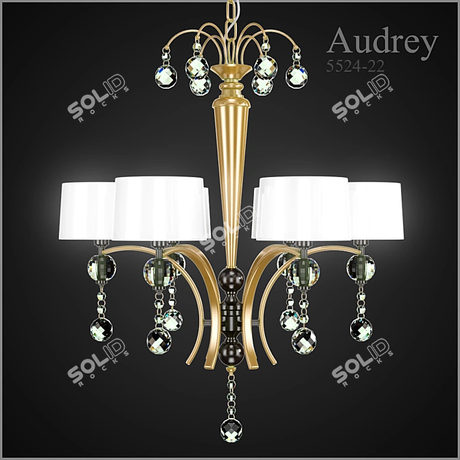 Elegant Audrey Accent Table 3D model image 1