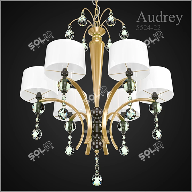 Elegant Audrey Accent Table 3D model image 2