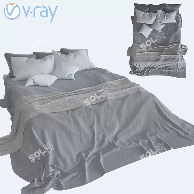 Cozy Dream Linens Set 3D model image 2