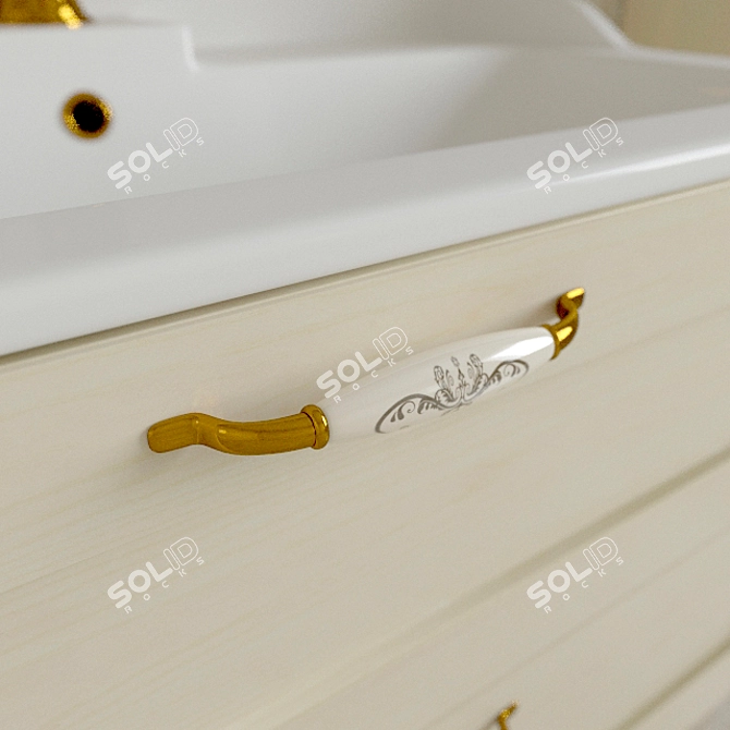 Akvaton Leon 80: Elegant Bathroom Set 3D model image 3