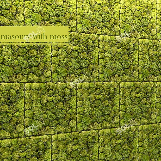 Everlasting Greens: Stone & Moss 3D model image 1