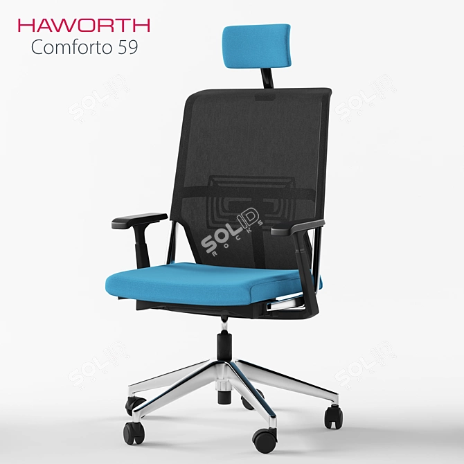 Haworth Comforto 59 Task 3D model image 1