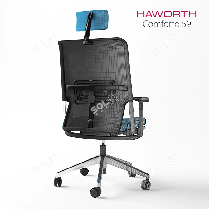 Haworth Comforto 59 Task 3D model image 2