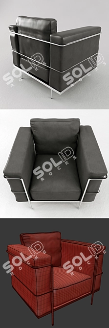 Modern Madrid Armchair by Nuevo Living 3D model image 2