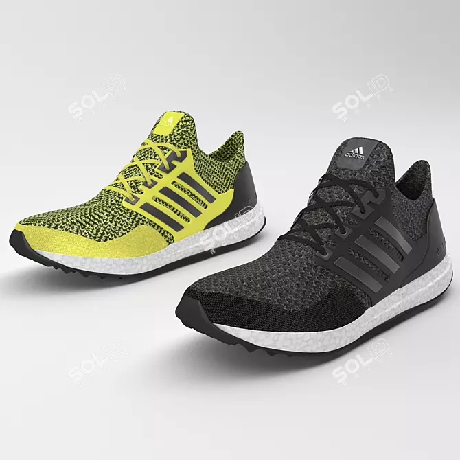 Speed through with adidas Ultra Boost 3D model image 1