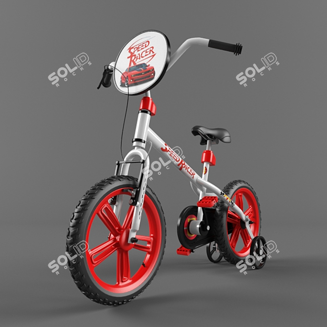 Vibrant Kids Bicycle: Vray & Fbx Max2014 (52x73x97.5 cm) 3D model image 2