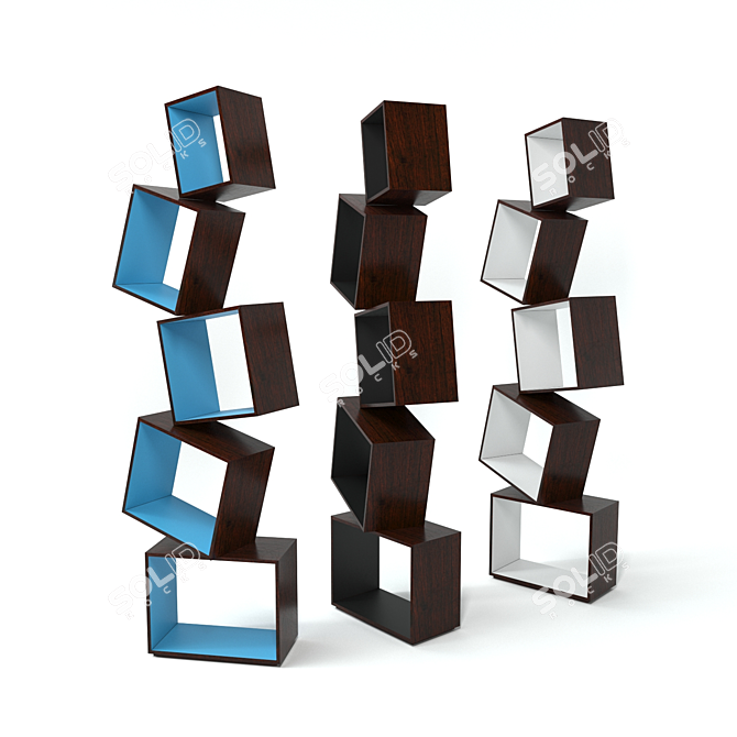 Equilibrium Bookshelf: Create Balance 3D model image 1