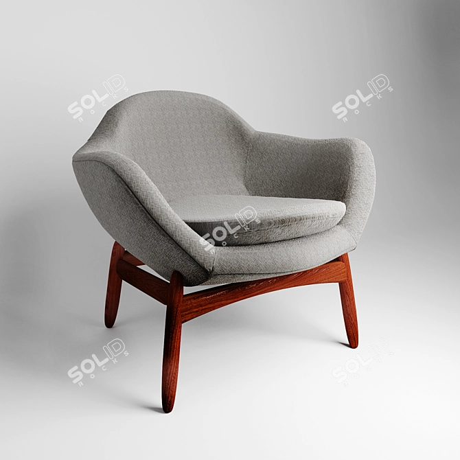 Timeless Elegance: Kofod-Larsen Lounge Chair 3D model image 1